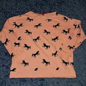 H&M Unicorn Sweatshirt SIZE SMALL Pullover All Over Print 2015 Style